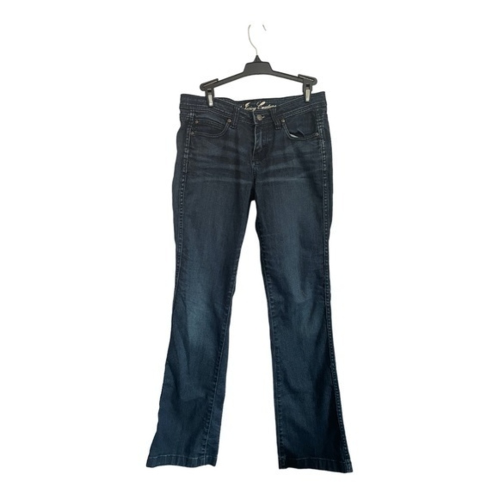 Juicy Couture Womens Vintage Jeans Flare Leg Dark Wash Sequin Accent Size 28